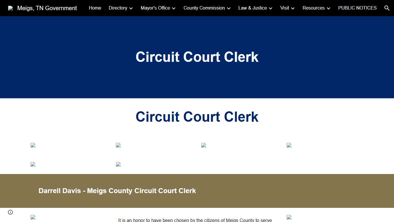 Meigs, TN Government - Circuit Court Clerk